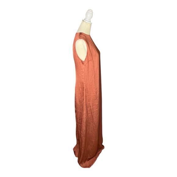 Veiled Collection New York Luxe Designer Maxi Dress Mauve Crepe US Small - Picture 7 of 9